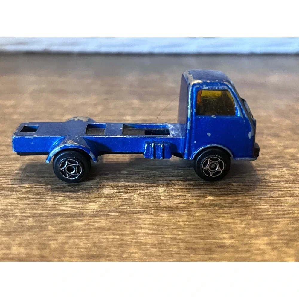Vintage Blue Transport Truck Semi Unbranded‎ Made In China Loose Die Cast EUC